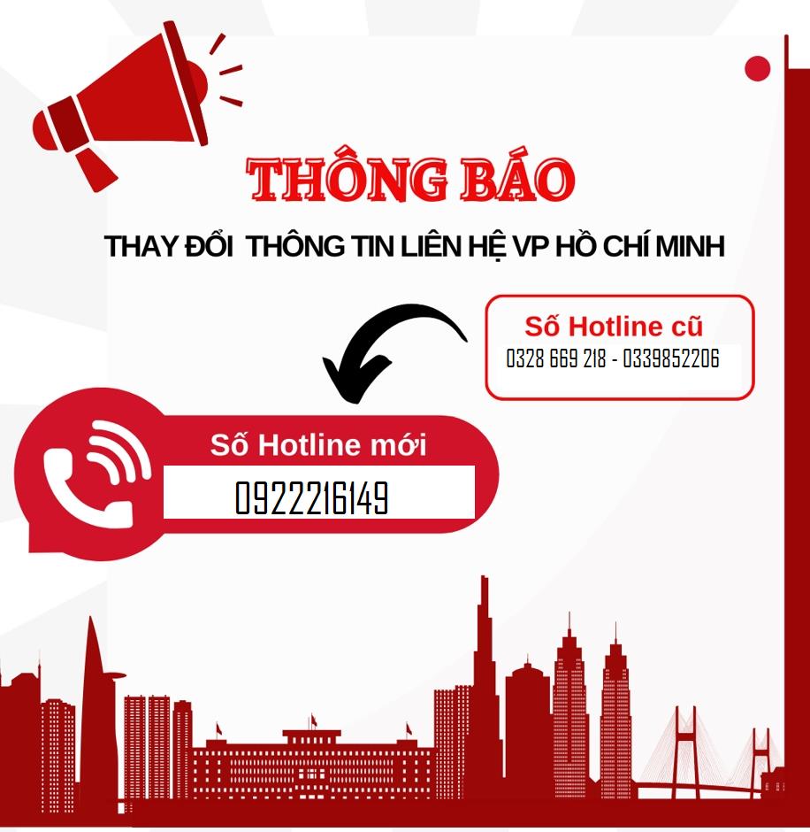 Thông báo thay đổi thông tin liên hệ